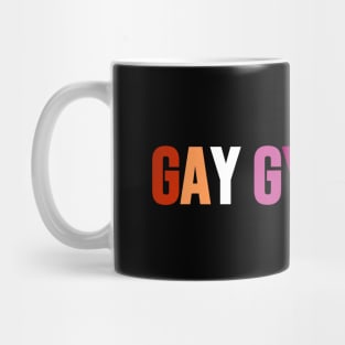 GAY GYMNAST (Lesbian flag colors) Mug